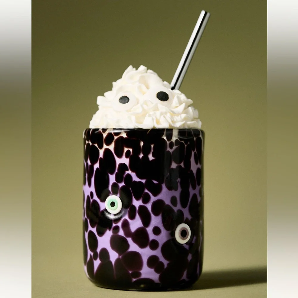 NWT Anthropologie Mystic Icon Juice Glass Tortoiseshell Glass Evil Eye SOLD OUT - Picture 2 of 5